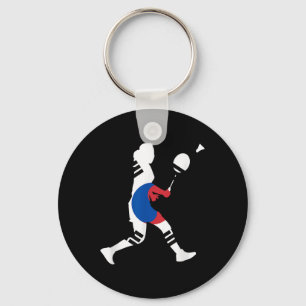 Porte-clés Badminton Drapeau Sud-Coréen Raquette Volant Femme