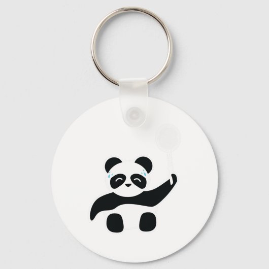 Porte-clés Badminton Panda se suer (Recto)