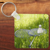 Porte-clés Badminton prêt à aller (Recto)