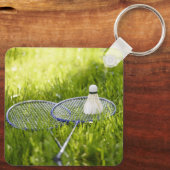 Porte-clés Badminton prêt à aller (Verso)