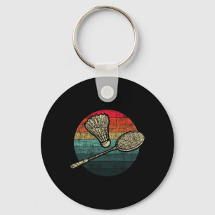 Porte-clés Badminton Sunset Retro - Athlètes Birdie Shuttle
