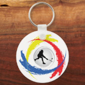 Porte-clés Badminton Tricolor Emblem (Recto)