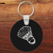 Porte-clés Badmintonist Volant de badminton Sketch (Recto)