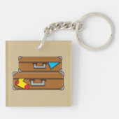 Porte-clés Bagages de dessin (Dos)