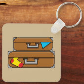 Porte-clés Bagages de dessin (Verso)