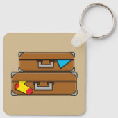 Porte-clés Bagages de dessin (Dos)