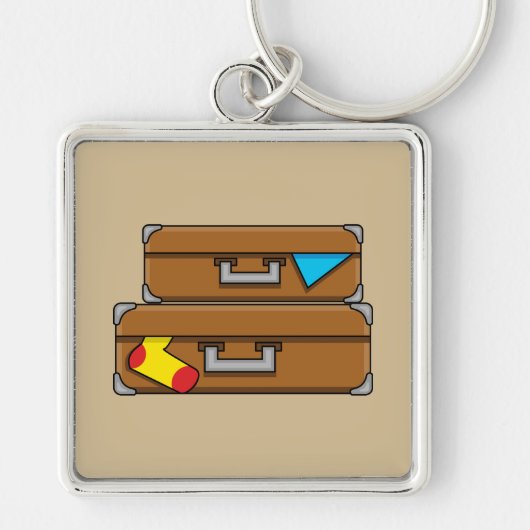 Porte-clés Bagages de dessin (Devant)