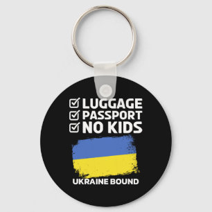 Porte-clés Bagages en partance pour l'Ukraine Voyage vacances