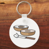 Porte-clés bagel et fromage crème (Recto)