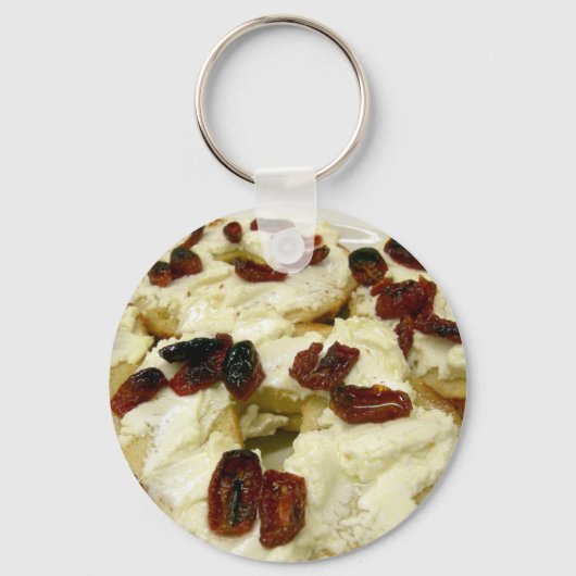 Porte-clés bagel grillé avec fromage de chèvre (Recto)
