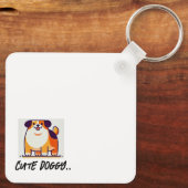 Porte-clés Bague à clé à pointe de chien (Verso)