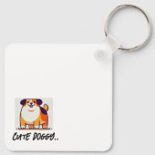 Porte-clés Bague à clé à pointe de chien (Dos)