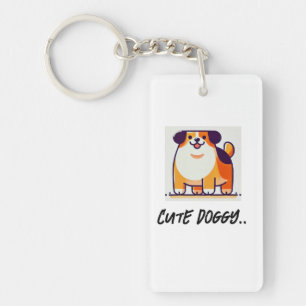 Porte-clés Bague à clé à pointe de chien