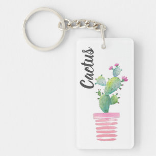Porte-clés Bague à clé acrylique personnalisée - aiguilles Ca
