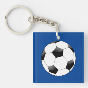 Porte-clés Bague à clé de football acrylique