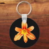 Porte-clés Bague à clé orange Tiger Lily (Recto)