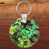 Porte-clés Bague à clé Rodilius Papillon et Fleur (Recto)