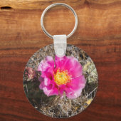 Porte-clés Bague à clé rose pricky (Recto)