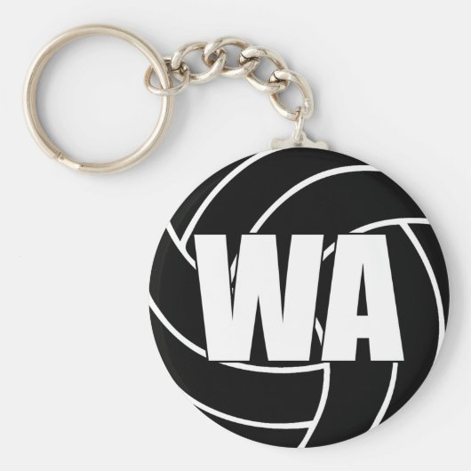 Porte-clés Bague à clé WA de l'aile de netball (Devant)