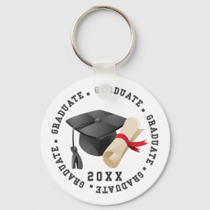 Porte-clés Bague à clés Casquette de remise des diplômes et d