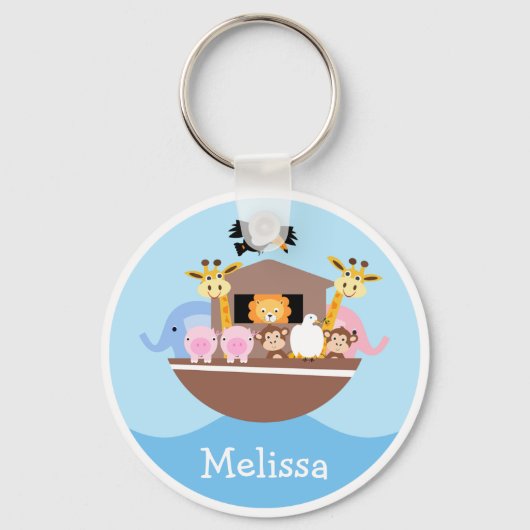 Porte-clés Bague clé Arche Noah pour enfants (Recto)