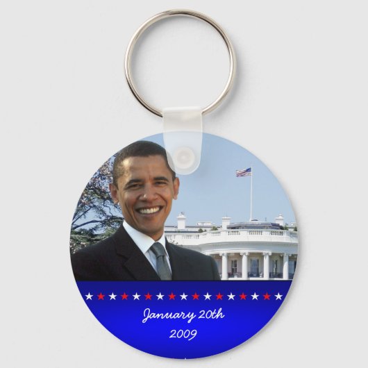 Porte-clés Bague clé d'investiture Obama 2009 (Recto)