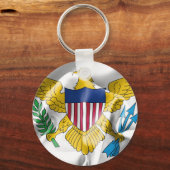 Porte-clés Bague clé du pavillon des îles Vierges américaines (Recto)