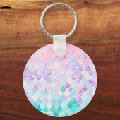 Porte-clés Bague Clé Fille Maillée, Rose, Violet, Turquoise (Recto)