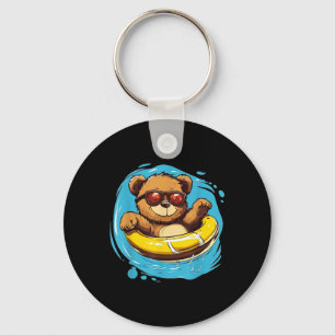 Porte-clés Bague De Bain Costume Ours En Teddy Pour Les Amate