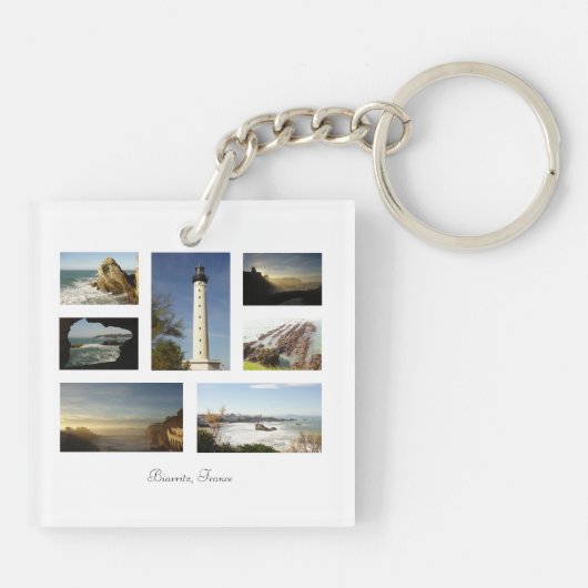 Porte-clés Bague de Biarritz France (Dos)