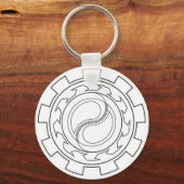 Porte-clés Bague de clé Chakrams (Recto)