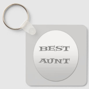 Porte-clés Bague de clé de la meilleure tante