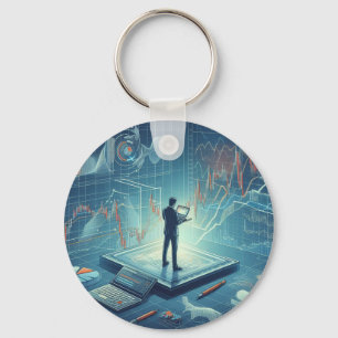 Porte-clés Bague de clé de transaction stock