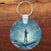 Porte-clés Bague de clé de transaction stock (Verso)