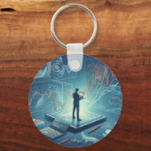 Porte-clés Bague de clé de transaction stock (Recto)