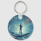 Porte-clés Bague de clé de transaction stock (Verso)