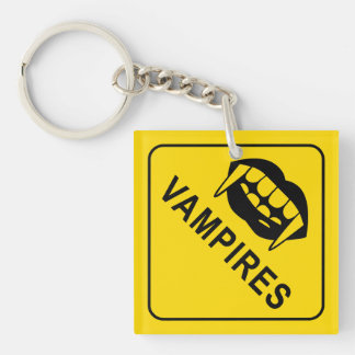 Porte-clés Bague de clé du signal d'avertissement Vampires