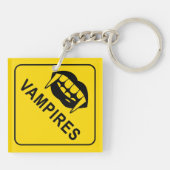 Porte-clés Bague de clé du signal d'avertissement Vampires (Dos)