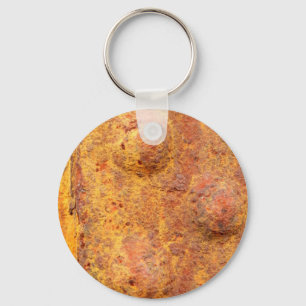 Porte-clés Bague de clé métallique à trait rouillé