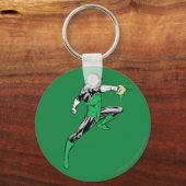 Porte-clés Bague de pointes de lanterne verte (Recto)