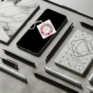 Porte-clés "Bague d'un anneau de Roses" beau