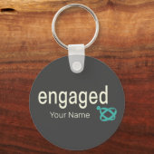 Porte-clés Bagues de fiançailles Couple Enterrement de vie de (Recto)