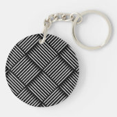 Porte-clés Baguette croisée noir (Dos)