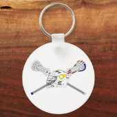 Porte-clés Baguettes de crosse avec casque (Recto)