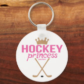 Porte-clés Baguettes de princesse de hockey rose pour femmes (Recto)