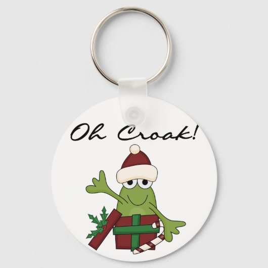 Porte-clés Bah Humbug Frog T-shirts et cadeaux de Noël (Recto)