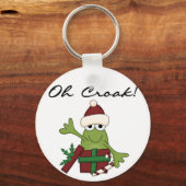Porte-clés Bah Humbug Frog T-shirts et cadeaux de Noël (Recto)