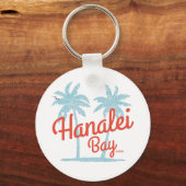 Porte-clés Baie de Hanalei Hawaii Île de Kauai (Recto)