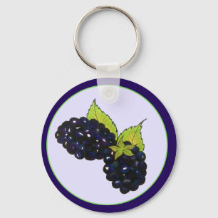 Porte-clés Baies-mûres d'été Blackberry Berry Berries