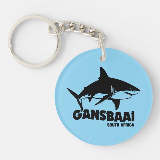 Porte-clés Baignade avec de grands requins blancs - Gansbaai (Devant)